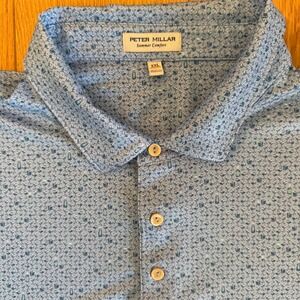 Peter Millar Polo Shirt XXL Cocktail Cheers Summer Comfort  Martini Bourbon